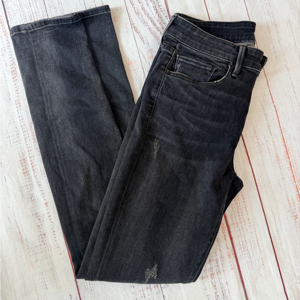 Vince Women's Mid-rise Skinny Jeans Size 26 Vintage Black Denim - Picture 9 of 11